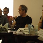 View of David Goldenberg during the conference at the Centre for Contemporary art, 'Thinking beyond Biennials' Baku. 2011