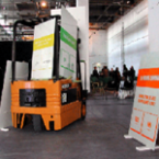 Conference in a Forklift truck